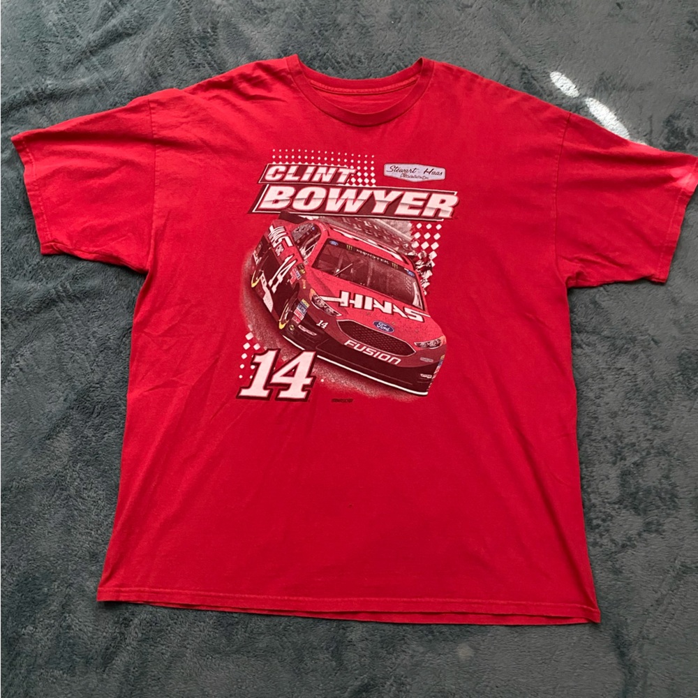 Red Clint Bowyer NASCAR shirt #NASCAR